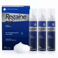 Regaine Männer Schaum mit Minoxidil bei Erblich Bedingtem Haarausfall