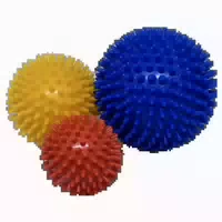 Igelball 3er Set Blau Rot Gelb
