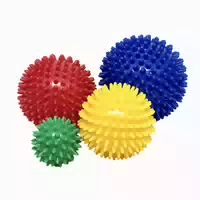 Igelball 4er Set Blau Rot Gelb Grün