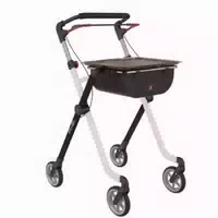 Rehasense Pixel Wohnraumrollator Schwarz Weiß