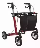 Rehasense Server L Komfort Softrad Rollator Weinrot