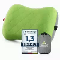 Reisekissen Aufblasbar Abziehbar Bezug Nackenkissen Grün 1 st