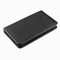Etui Boreas Echtes Leder Schwarz Leer 1 St