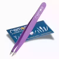 Kombipinzette Schräg Spitz Rostfrei 9 Cm Violett 1 St