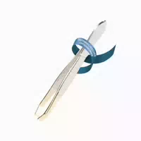 Pinzette Gekröpfte, Gerade, Vergoldete Spitze 8 Cm 1 St