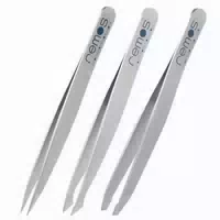 Pinzetten Set Edelstahl Satin 3 Teilig 1 st