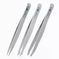 Pinzetten Set Edelstahl Satin 3 Teilig 1 st