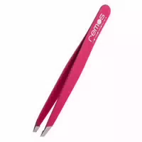 Remos Profi Pinzette Fuchsia mit Extra Feinen Spitzen zum Zupfen der Augenbrauen