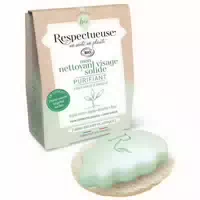 Respectful My Purifying Solid Facial Cleanser 35g 1 Kostenlose Seifenschale aus Pflanzenmaterial