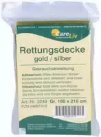 Sirius Rettungsdecke 160x210 cm Gold Sil 1 st