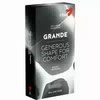 Rfsu «grande» Generous Shape Größere Rfsu Kondome 10 Kondome 10 st