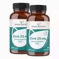 Sparset Zink 25mg Immuns Plus 2x120 St