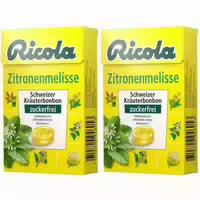 Ricola Schweizer Kräuterbonbons Box Zitronenmelisse ohne Zucker