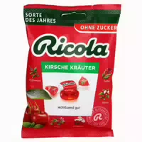 Ricola ohne Zucker Beutel Kirsche Kräuter Bonbons
