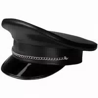 Rimba Rimba Polizeimütze Schwarz m l