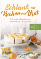 Schlank mit Kuchen und Brot