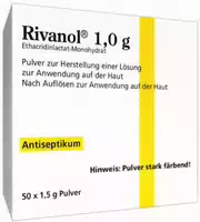 Rivanol 1,0 g Pulver 50 Stück