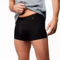 Robin Premium Waschbarer Inkontinenz Boxershort für Herren bei Urinverlust S, Schwarz
