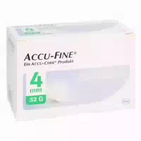Accu Fine Sterile Nadeln F Insulinpens 4 Mm 32 G 100 St Kanüle