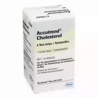 Accutrend Cholesterol Teststreifen 5 St Teststreifen