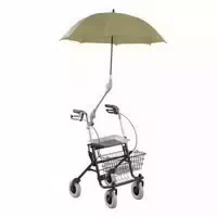 Premium Rollatorschirm Rolko Protektor Farbe Gelb Grau