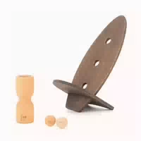 Rollholz Balance Board Set Klein Buche Helles Brett 1 st