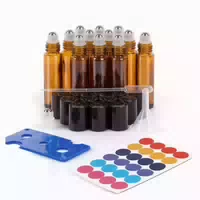 Rollon Flaschen Glas 5ml Anti Uv Pipette Massage Braun 5ml X 1 st