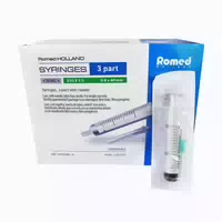 Romed Einmalspritzen mit Einmalkanülen 20 ml 3 Teilig Steril 50 st