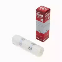 Romed Elastische Mittelzugbinden Mit Halteklammer In Folie, 12 Cm X 5 M, 5 Pack 25 M