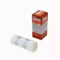 Romed Elastische Mittelzugbinden mit Halteklammer in Folie, 10 cm X 5 M, 1 Pack 5 m