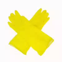 Romed Haushaltshandschuhe, Gelb, 100% Naturlatex, Gr M, 12 Paar 24 st