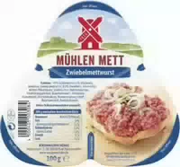 Rügenwalder Mühle Mühlen Mett Schinkenzwiebelmettwurst