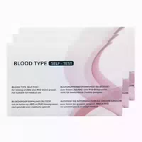 Blutgruppen Schnelltest 3 Pack Blutgruppe Test Blutgruppen Bestimmen Schnelltest The Tester