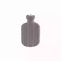 Wärmflasche Mit Strickbezug Farbe Stein 1 St