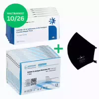 4in1 Sparset Covid 19 & Influenza Gratis Ffp2 Maske 15 st