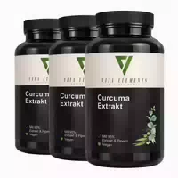Vita Elements Curcuma Extrakt Kapseln 3er Set 90 st