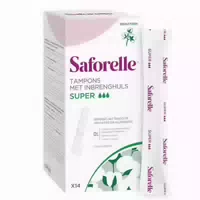 Saforelle Cotton Protect 14 Super Tampons mit Applikator