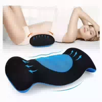 Saheyer Memory Foam Lendenkissen Blau Ergonomisches Design 1 st
