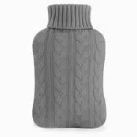 Wärmflasche mit Bezug 2l Strickbezug Navy Blau Samply 1 st