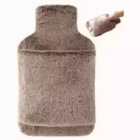 Samply Wärmflasche 2l mit Weichem Bezug für Kalte Nächte l 1 st