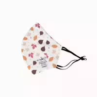 Nanovio Ffp2 Maske Wiederverwendbar White Autumn Leaves 1 St