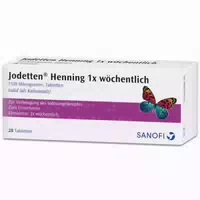 Jodetten Henning 1x Wöchentlich 1530 Mikrogramm 28 st Tabletten