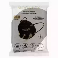 Moonlex Ffp2 Maske Ce2890 5lagig Schwarz Einzeln
