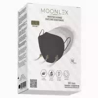 Moonlex Ffp2 Maske Ce2890 5lagig Schwarz Einzeln 1 st