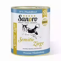 Sanoro Menü Sensitiv Light Ziege Mit Reis Und Karotte