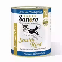 Sanoro Menü Sensitiv Light Ziege mit Reis und Karotte