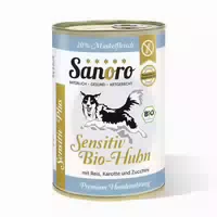 Sanoro Sensitiv Plus Bio Huhn mit Bio Reis und Bio Karotte