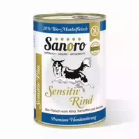 Sanoro Menü Sensitiv Light Ziege mit Reis und Karotte