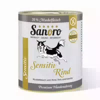 Sanoro Sensitiv Rind Menü Mit Reis Und Karotte