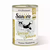 Sanoro Spezial Schwein Mit Zucchini , Naturreis Und Brokkoli
